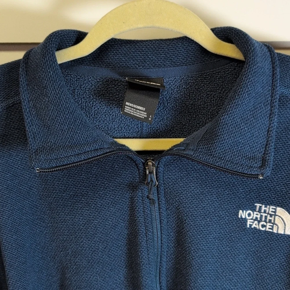 The North Face Textured Cap Rock 1/4 Zip Fleece Pullover Size L